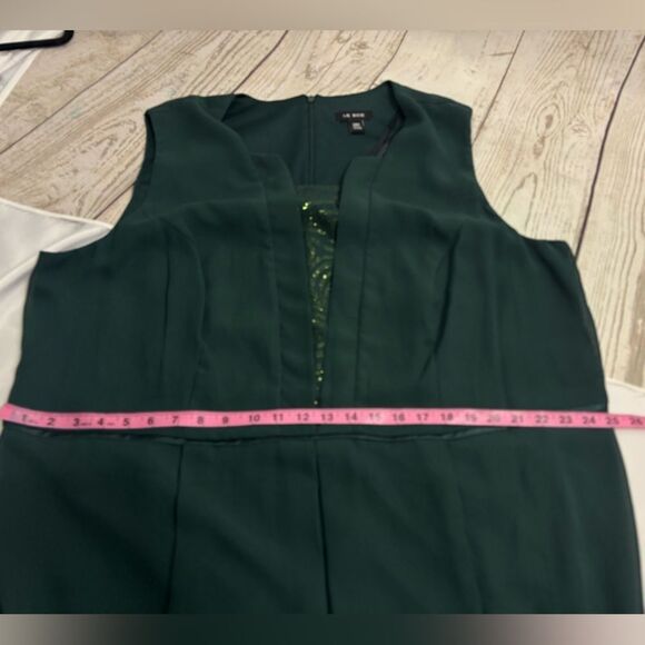 Me Boss Green Dress and Matching Cardigan Embellished Trim Formal Church - Picture 10 of 13